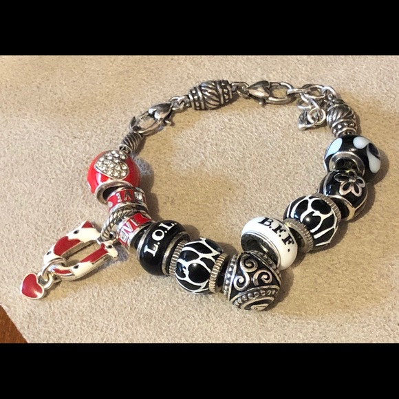 ❌SOLD OUT❌Brighton black & white striped bead - Picture 7 of 8